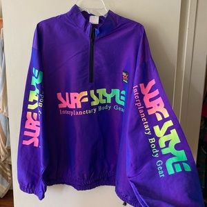 Surf Style Iridescent Windbreaker 90s Style